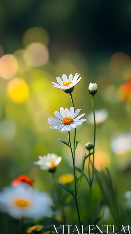 Shallow Depth-of-Field Daisy Botanical Study.