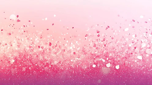 Petal-bright pink sparkle field with a soft daydream glow.