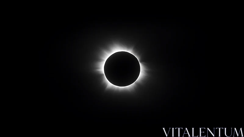 Solar totality with high contrast coronal halo in void sky