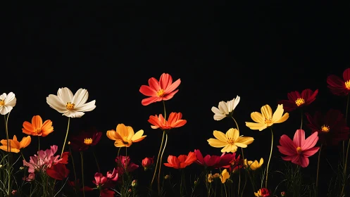 Radiant Cosmos Blooms Against Darkness.