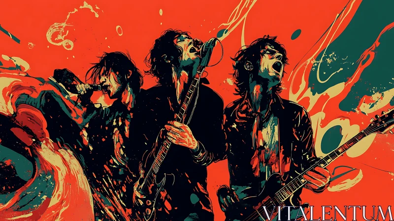 Electric rock band pours heart into a vibrant live moment.