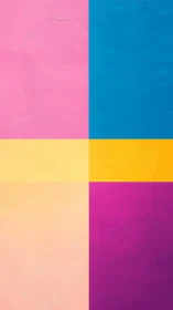 Colorful pastel blocks glow together in a cheerful harmony