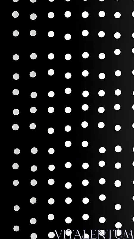 Regular white dot lattice over black gradient background plane