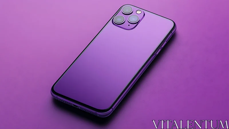 Purple iPhone 11 Pro with Triple-Lens Camera Setup.