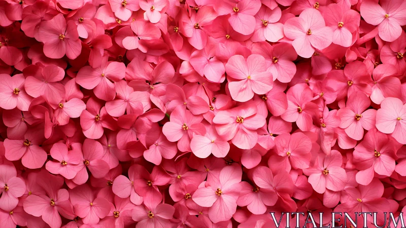 Pink Geranium Cluster Demonstrates Dense Floral Layering