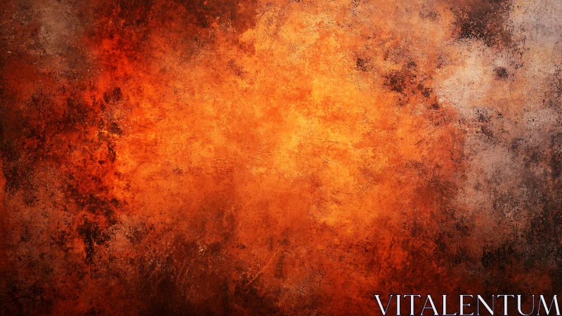 Fiery Grunge Abstract Canvas