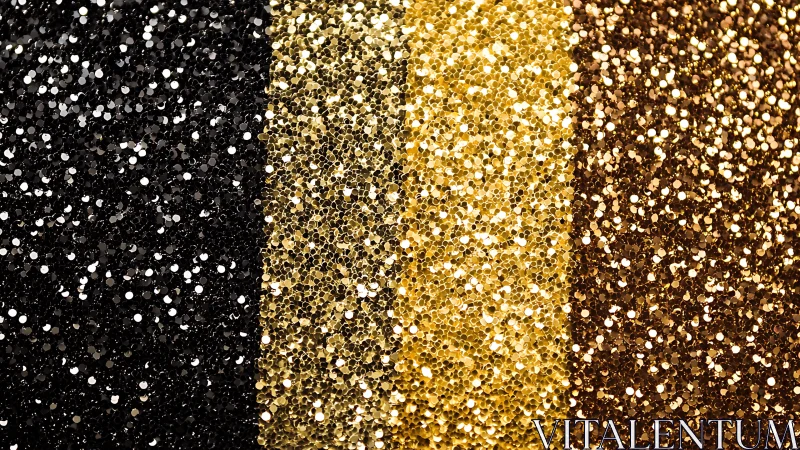 Glittering metallic stripes quietly argue about who shines most