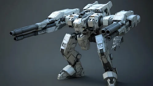 Siegewalk titan strides forward with storm-barrel fury.