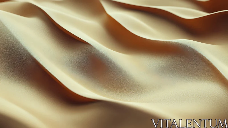 Golden satin folds with soft specular highlights ripple gently.