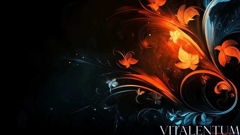 Bifurcated luminous flow with chromatic butterfly vectors.