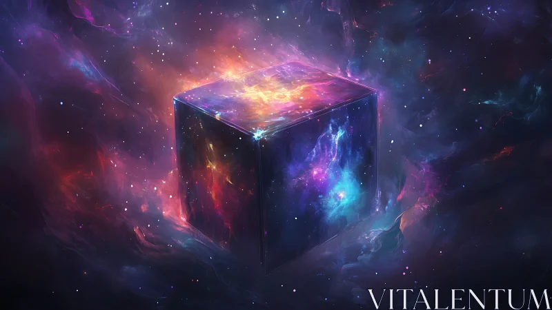 Starglow cube drifts gently through a swirling cosmic dream