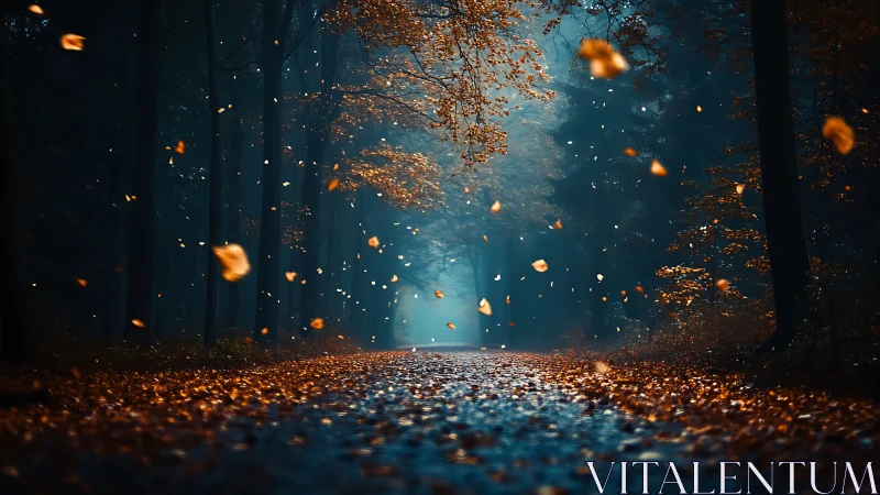 Autumn's Dance Through Mystical Woods.