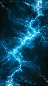 Vertical electric discharge pattern on dark background.