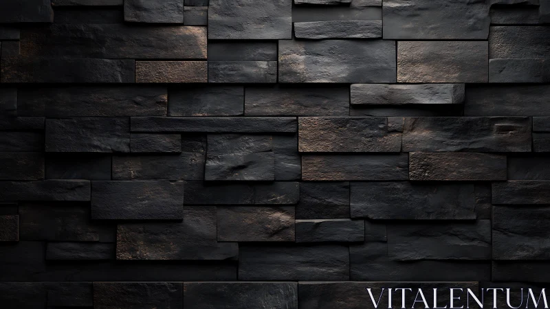 Dark slate stone wall texture with modern, dramatic lighting.