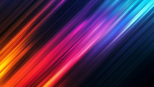 Chromatic light streak vectors in diagonal gradient field.