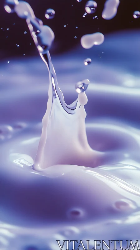 Gentle lavender splash caught in a dreamy frozen moment.