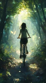 Riding Through Enchanted Woods in Golden Light.