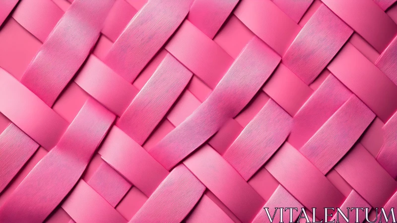 Pink satin ribbon lattice pattern in close-up view.