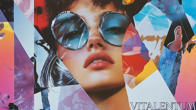 Sunlit daydreams behind oversized mirrored shades.