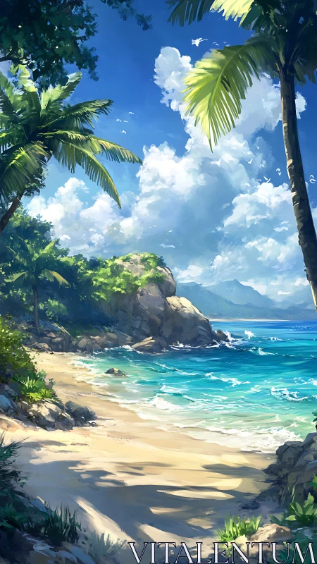 Tropical Beach Paradise Awaits in Sunny Coastal Waters