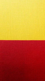 Sunlit yellow collides with crimson calm on textured canvas.