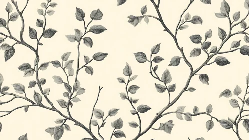 Whispering graphite vines curling across quiet daylight walls.