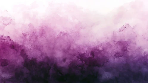 Violet cloud gradient drifts upward through luminous mist