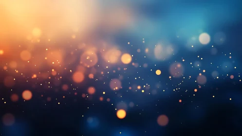 Warm and Cool Bokeh Lights Abstract Background in Soft Focus.