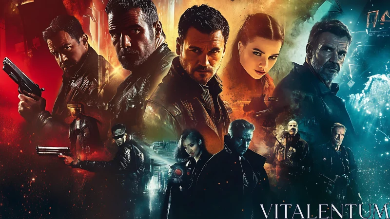 Neon-torn underworld converges in a storm of conflicted guns