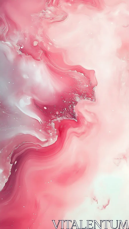 Cotton candy nebula curls softly through liquid starlight