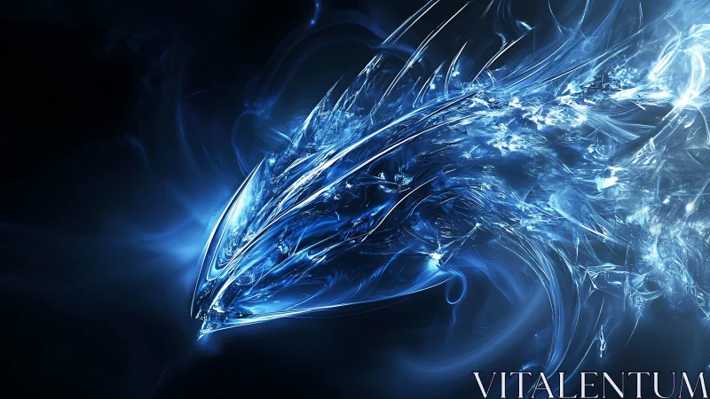 Crystal comet dragon streaking through midnight cosmos.