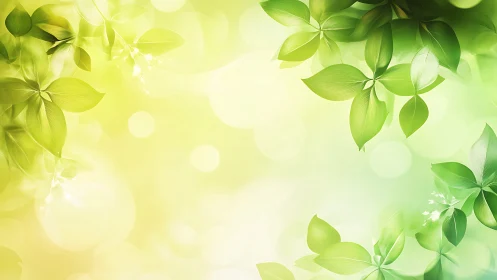 Leafy daydream border bathing in soft springlight glow.