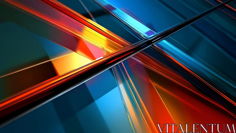 Vibrant abstract geometric lines in dynamic digital style.