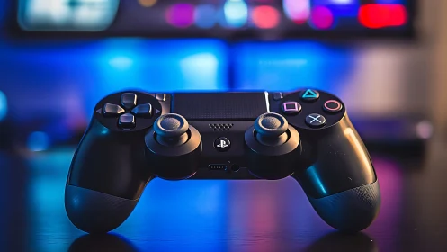 PlayStation DualSense Controller in Neon Glow