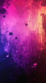 Vibrant magenta and indigo grunge gradient spreads vertically