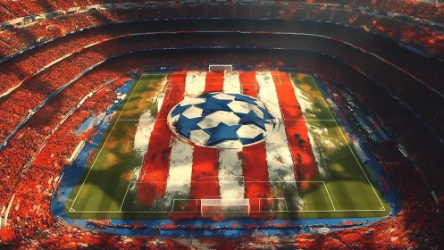 Champions clash in a striped cauldron of roaring color.