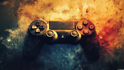 Inferno Controller: Gaming Forge of Fire and Chaos.