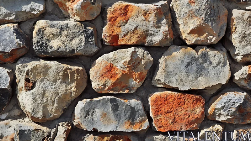 Rustic Stone Wall Texture with Natural Warm Tones.
