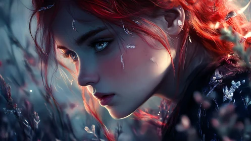 Firelit forest muse leans into twilight&rsquo;s quiet secret