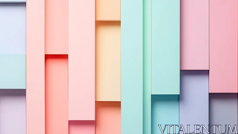 Soft pastel panels creating a calming geometric daydream.