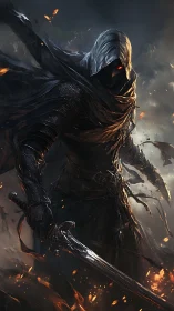 Ember Eyed Wraithblade Stalking Through War Smoke.