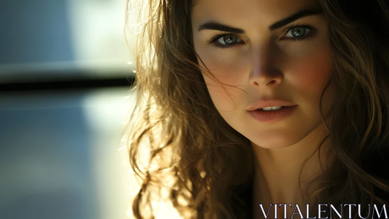 High-resolution cinematic close portrait under raking sunlight.