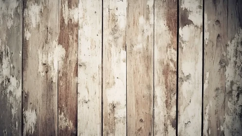 Weathered wooden planks with peeling white paint texture.