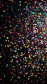 Starlit confetti cascade ignites a cosmic night dance.