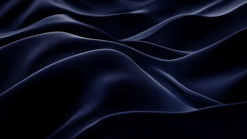 Midnight silk waves under soft directional studio light.