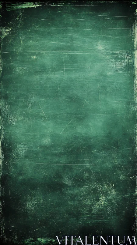 Green textured background shows worn, scratched surface