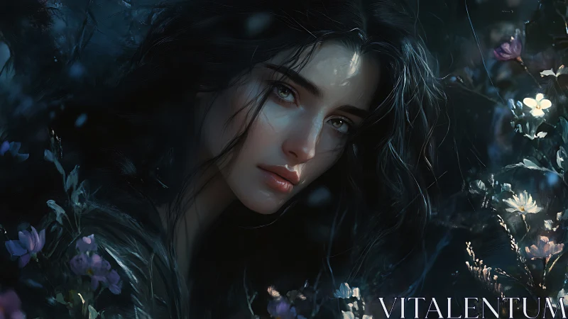 Moonlit daydream among wildflowers and whispered shadows.