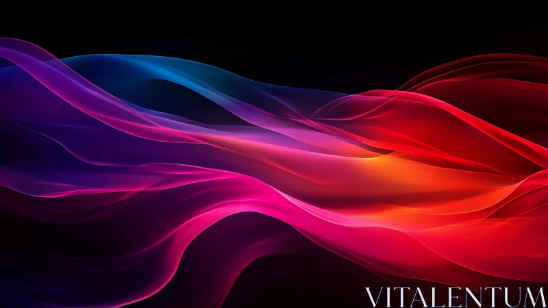 Layered luminous color waves across a dark digital field.