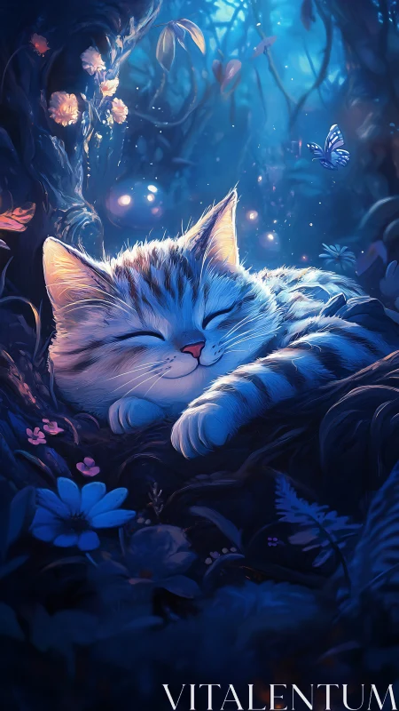 Luminous Dreamer: Where Magic Whispers Through Midnight Petals