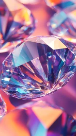 Neon dawn diamonds swirling in prismatic dreamlight.